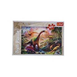 Dinosaurier, kartongpussel, 100 bitar, skick B