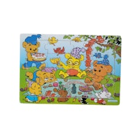 Bamse-pussel, träpussel, 16 bitar, skick C