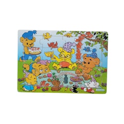 Bamse-pussel, träpussel, 16 bitar, skick C
