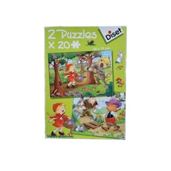Sagopussel, kartongpussel, 2 x 20 bitar, skick B