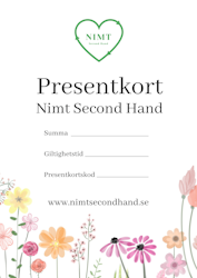Presentkort, blommor