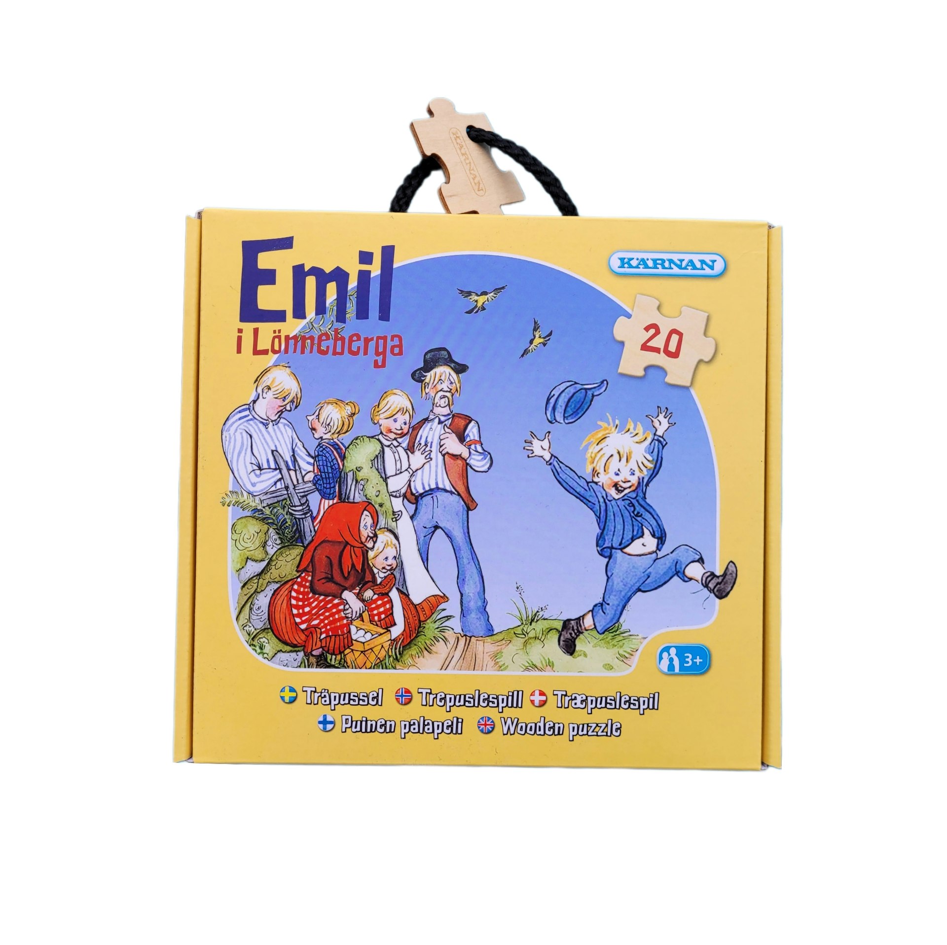 Emil i Lönneberga, träpussel, 20 bitar, skick B