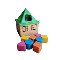 Hus, sorteringsleksak, skick B