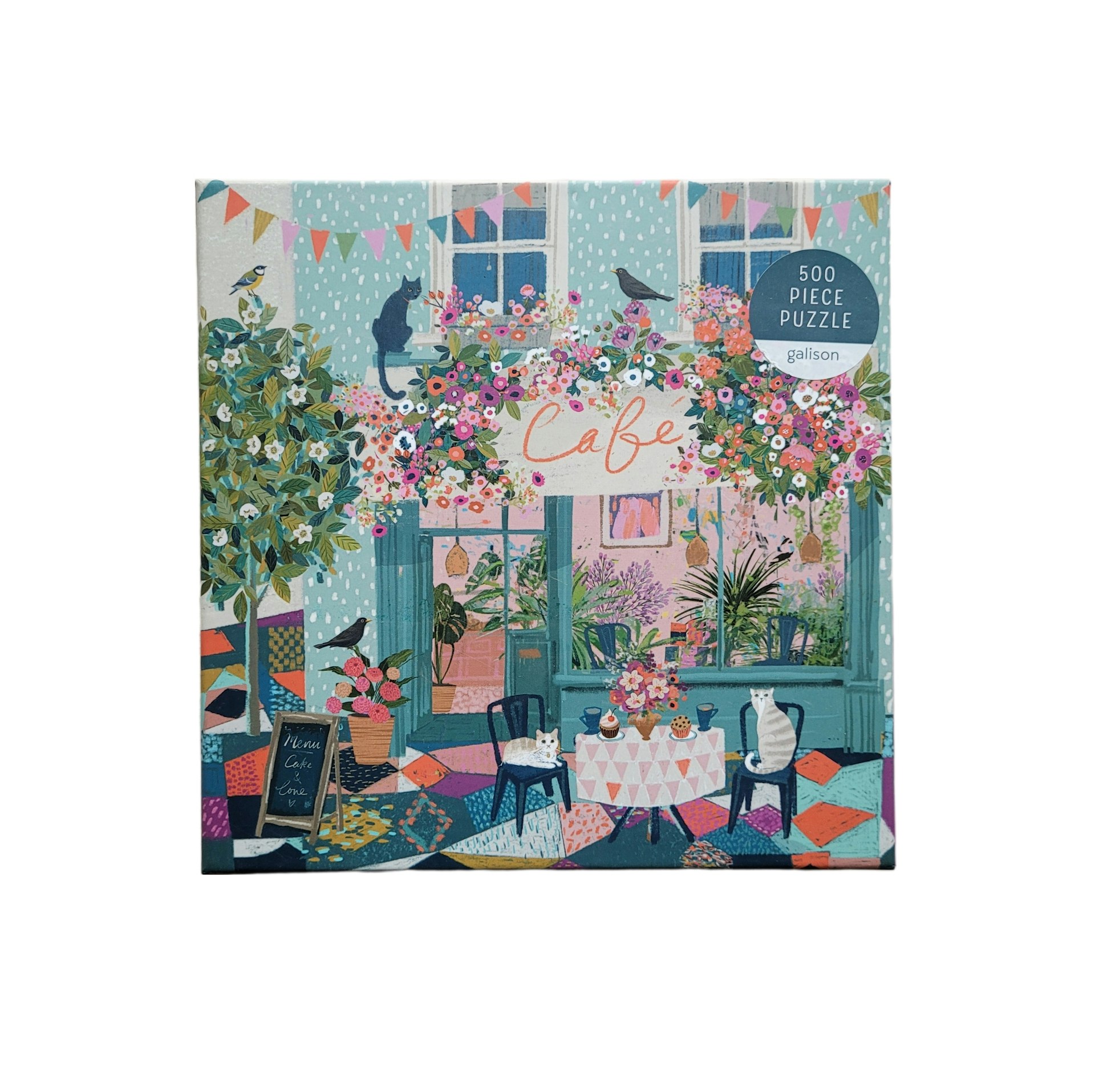 Café-pussel, Galison, kartongpussel, 500 bitar, skick B