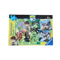 Ben 10-pussel, kartongpussel, 3x49 bitar, skick C