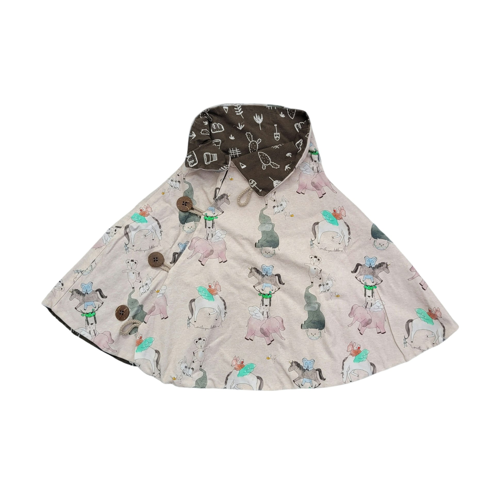 Storlek 110/116, poncho, skick A