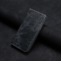 Snyggt plånboksfodral i läder till Samsung A52 4G-5G Svart