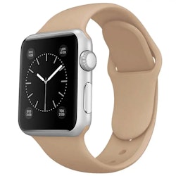 Silicon Armband Apple Watch Valnöt