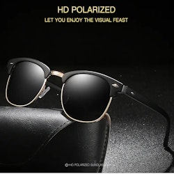 Polariserade solglasögon UV400 Svart/Blå glas