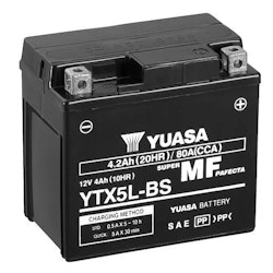 Yuasa Mc batteri YTX5L-BS MF AGM 12v 4,2 Ah