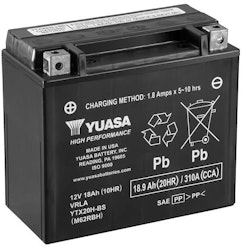 Yuasa Mc batteri YTX20CH-BS Hög Effekt AGM 12v 18,9 Ah
