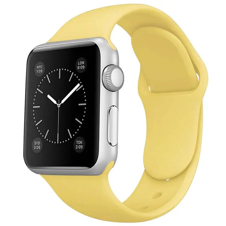 Silicon Armband Apple Watch Ljusgul