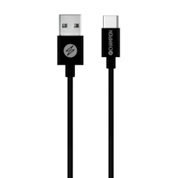 USB-A till USB-C Kabel 1m Svart