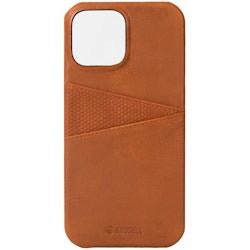 Leather CardCover iPhone 13 Cognac