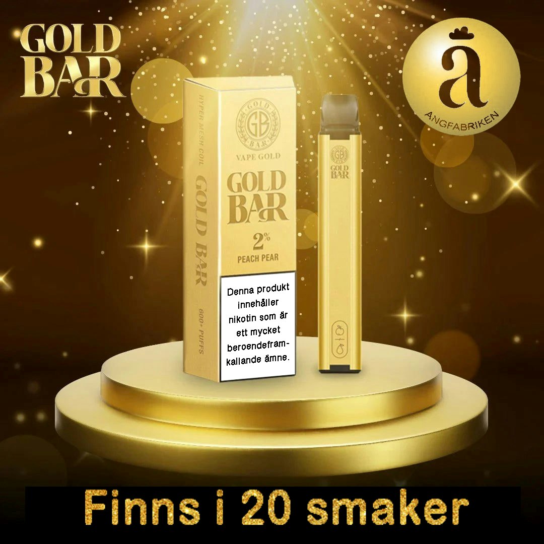 Gold Bar engångsvejp 20mg