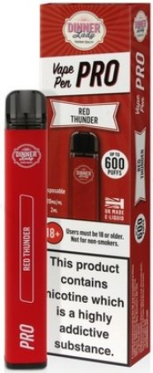10p Vape Pen Pro engångsvejp Red Thunder (energy drink)