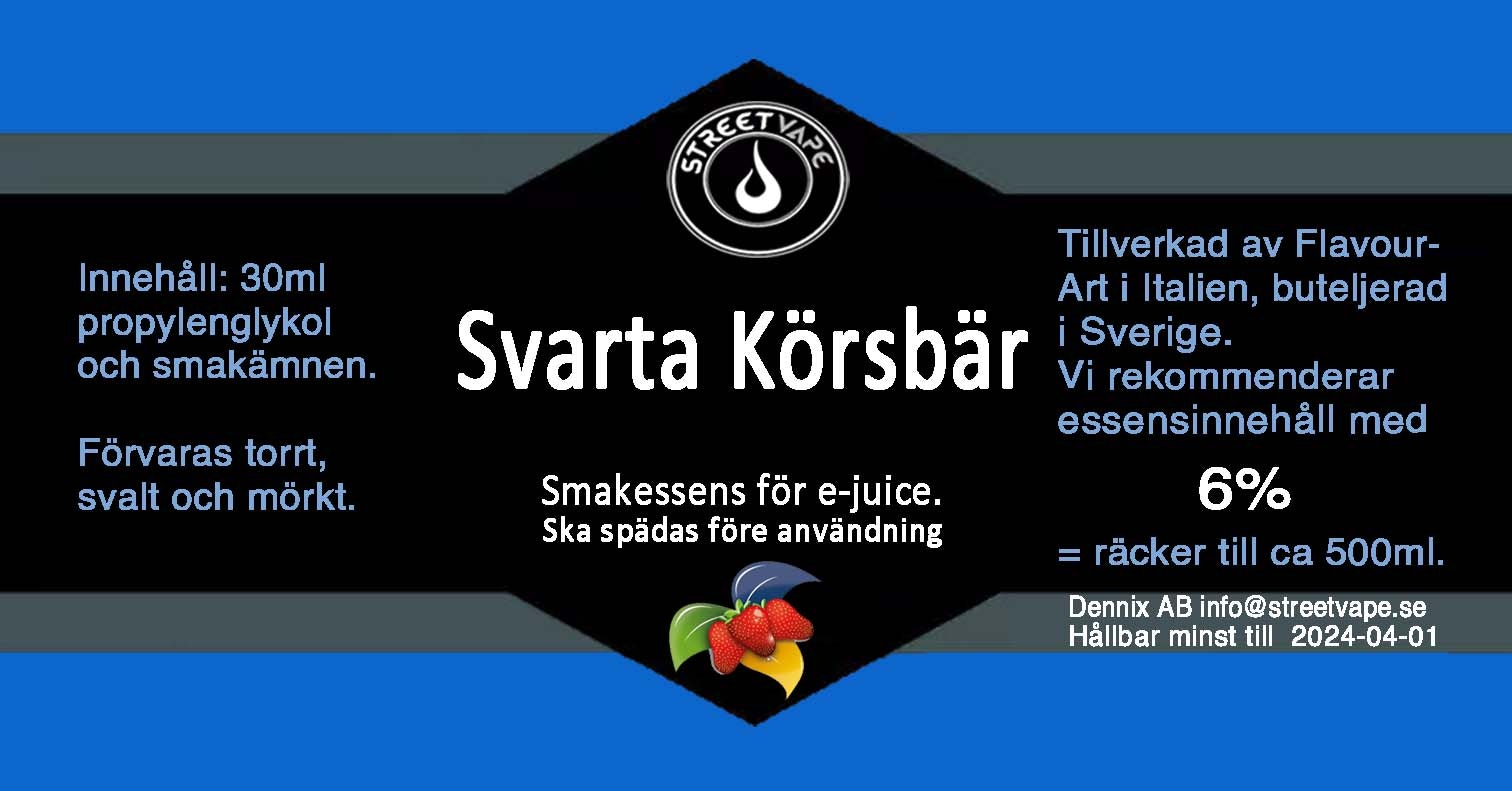 Essens 30ml Svarta Körsbär (rek 6%)