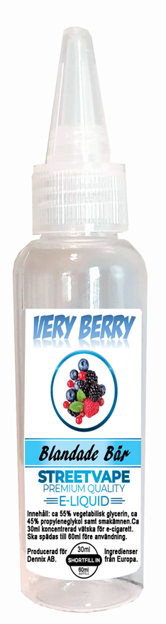 Very Berry 60ml (30+++) - Blandade Bär