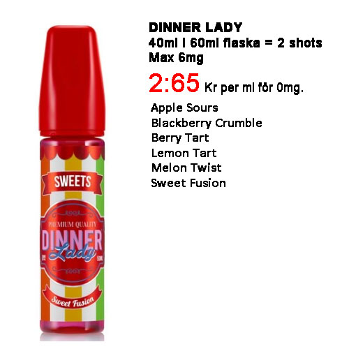 Dinner Lady shortfill 60ml