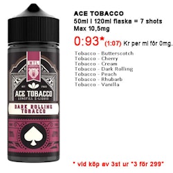 ACE Tobacco shortfill 120ml
