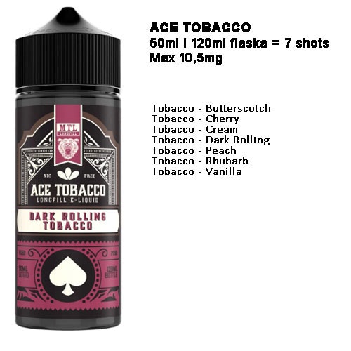 ACE Tobacco shortfill 120ml