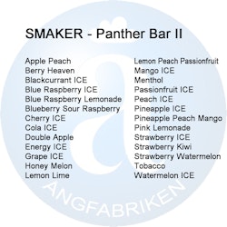 10-pack Panther Bar 2.0 20mg