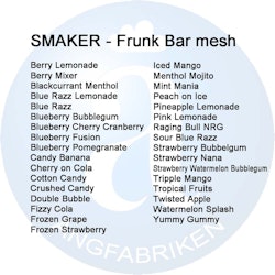 FRUNK bar mesh engångsvejp