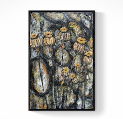 Stone and flowers