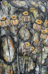Stone and flowers