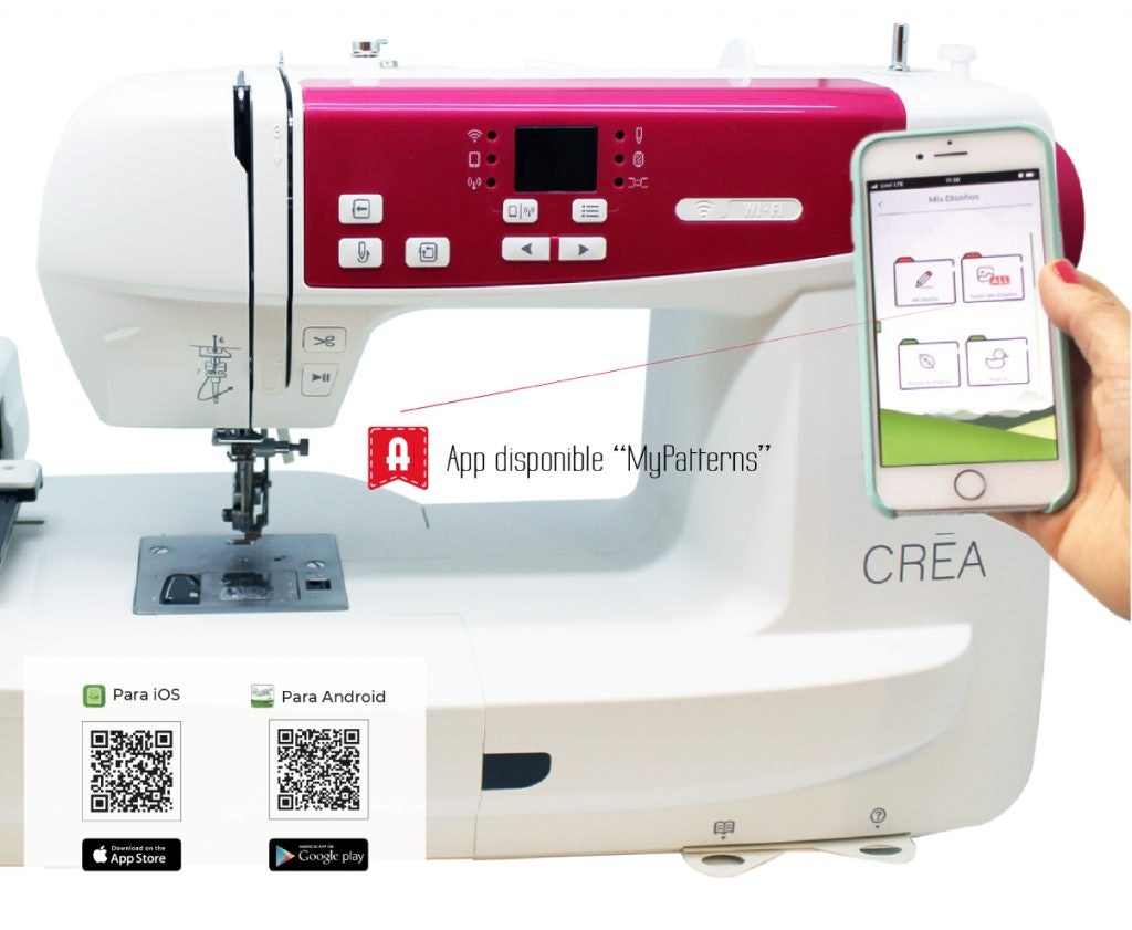 Alfa Hogar Crea broderimaskin App-styrd