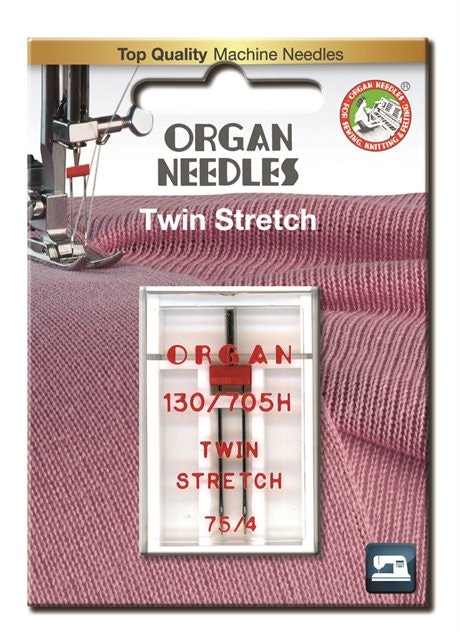 Nål - Organ Tvillingnål Stretch 4,0 mm/75