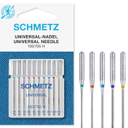 Nål - Schmetz Universal KOMBI MIX , 3x70,3x80,2x90,1x100,1x110 10-pack