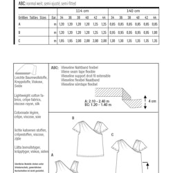 BURDA - STYLE - T-SHIRT KLÄNNING stl 34-44