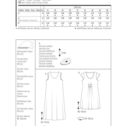 BURDA - EASY - KLÄNNING stl 44-60