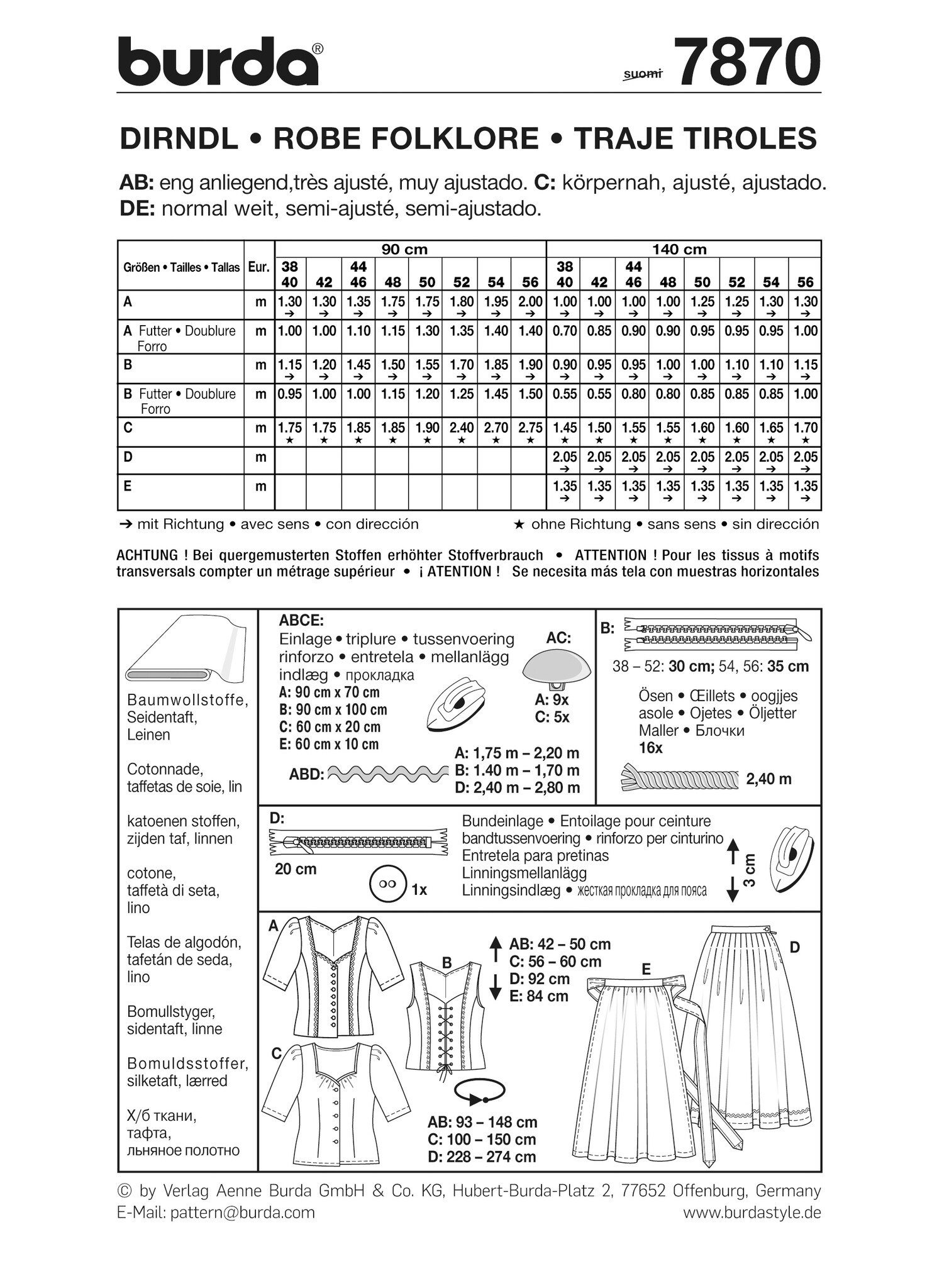 BURDA - STYLE - FOLKLORE stl 38-56