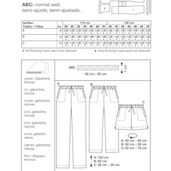 BURDA - EASY - BYXA stl 38-50