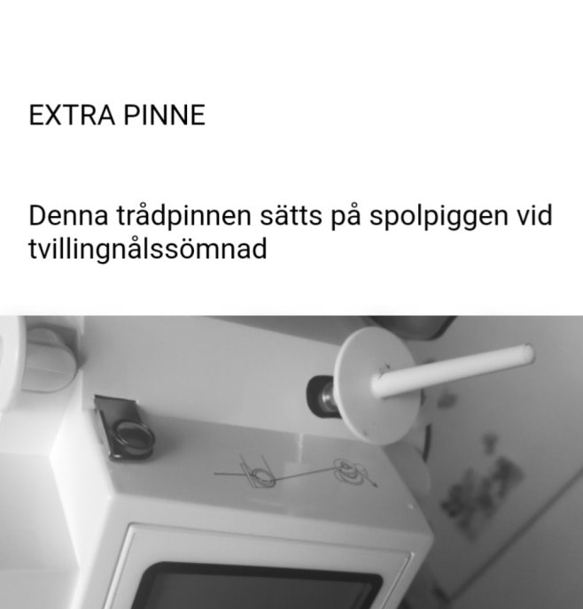 Trådpinne - Extra trådrullepinne / spolpinne för att sätta på spolverket