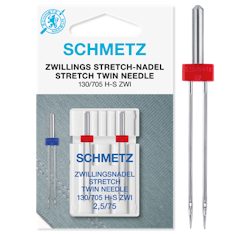 Schemtz - 2-pack Tvillingnål 2,5 mm STRETCH