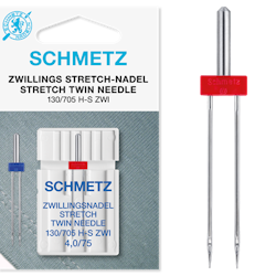 Schemtz - 1-pack Tvillingnål 4 mm STRETCH