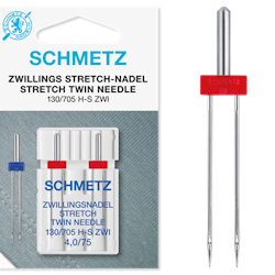 Schemtz - 2-pack Tvillingnål 4 mm STRETCH