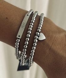 Annika elastiskt armband i silver