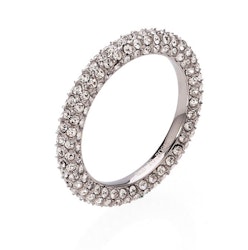Lola crystal ring i silver med klara stenar