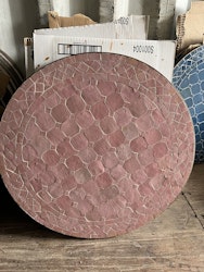 Rosa mosaik bord