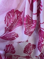 Rosa själ med cerisea blad o guld stänk