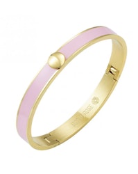 Capri armband i guld med rosa emalj