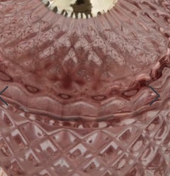Miia Glas burk med lock i rosé/guld