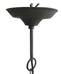 Fabriks lampa i antik svart