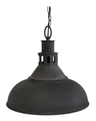Fabriks lampa i antik svart