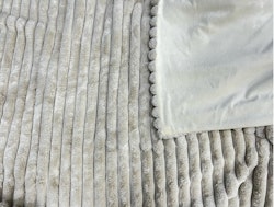 Pläd Furr Faun silverbeige