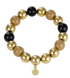 Brea armband i guld/svart